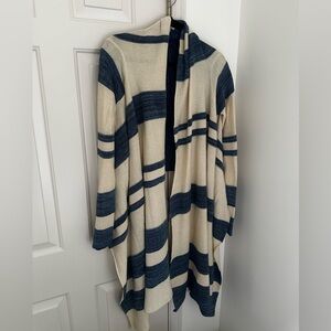 Ralph Lauren Medium GORGEOUS Striped Waterfall Cardigan